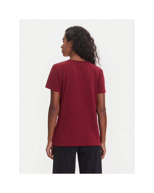 Guess Red T-Shirt V3Bi11 J1314 Regular Fit