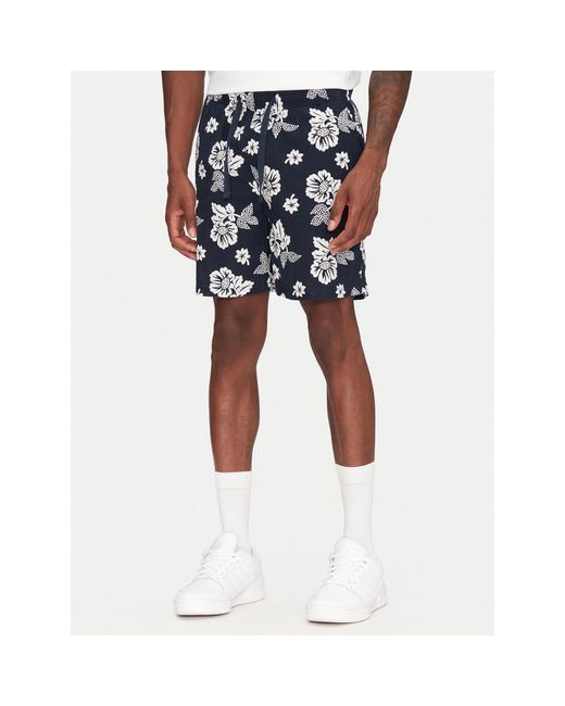 Tommy Hilfiger Stoffshorts Slub Aop Beach Dm0Dm21947 Regular Fit in Blue für Herren
