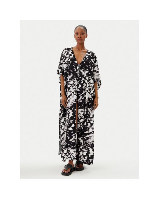 Calvin Klein Black Kimono Kw0Kw02822 Relaxed Fit