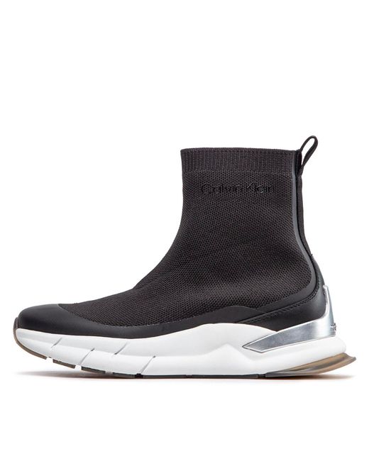 Calvin Klein Sneakers sock boot - knit hw0hw01177 ck black bax