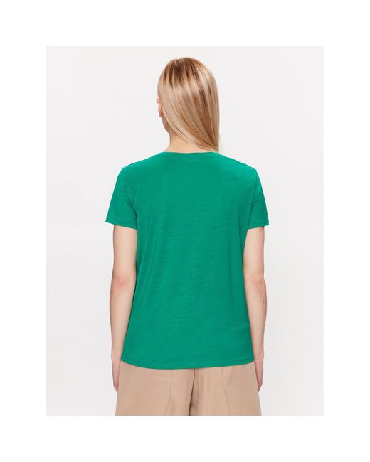 Benetton Green T-Shirt 3Nlhe4249 Grün Regular Fit