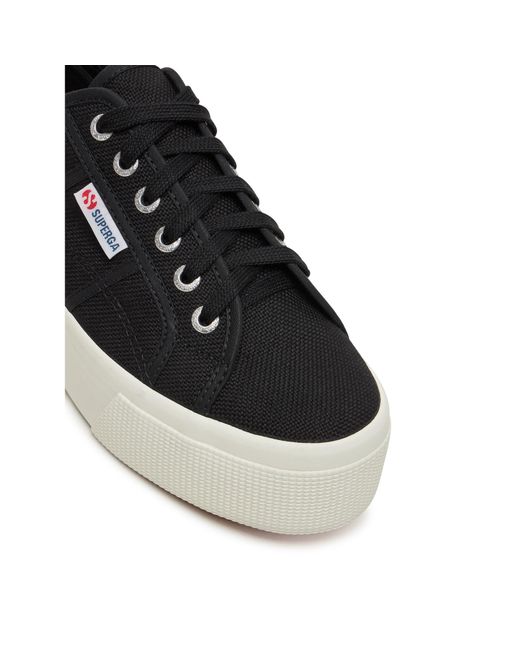 Superga Black Sneakers Aus Stoff 2790 Platform S9111Lw