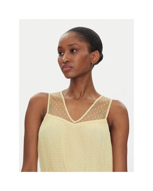Twinset Yellow Sommerkleid 251Tp2511 Regular Fit