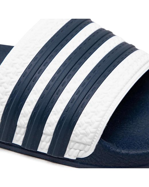 Adidas Pantoletten Adilette G16220 Weiß in Blue für Herren