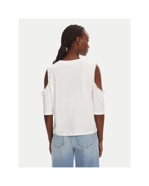 Liu Jo White Bluse Wa5183 Js923 11110 Regular Fit