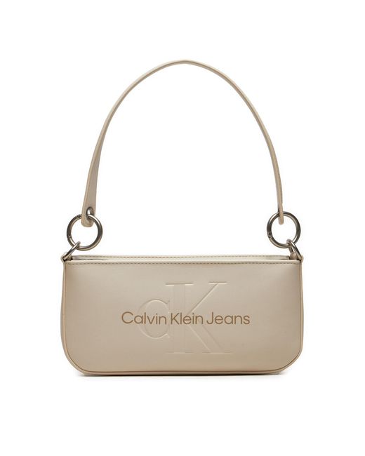 Calvin Klein Gray Handtasche K60K610679 Écru