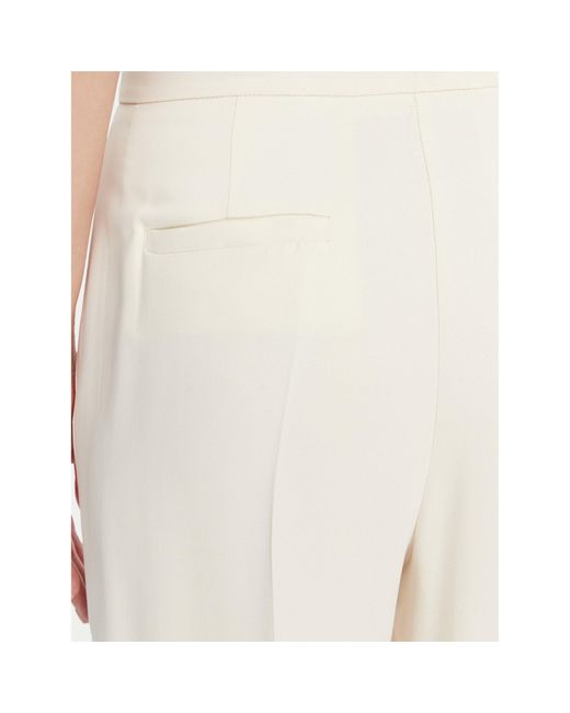 Pinko White Stoffhose Pergamino 100331 A20Q Regular Fit