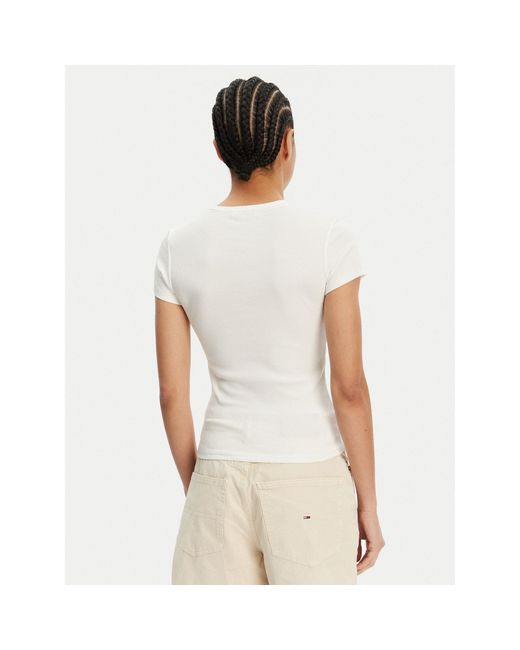 Tommy Hilfiger White 2Er-Set T-Shirts Dw0Dw21430 Slim Fit