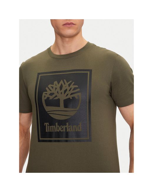 Timberland T-Shirt Tb0A5Wqq Regular Fit in Green für Herren