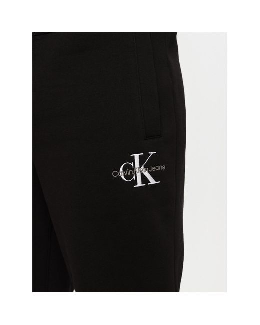 Calvin Klein Jogginghose Monologo J30J325658 Regular Fit in Black für Herren