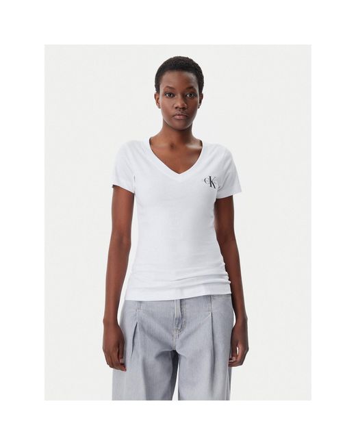 Calvin Klein White 2Er-Set T-Shirts J20J223447 Regular Fit