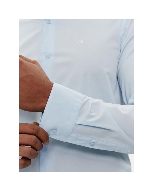 Calvin Klein Hemd K10K110856 Slim Fit in White für Herren