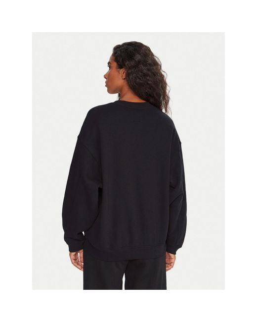 Billabong Black Sweatshirt So Sunny Ebjft00155 Oversize