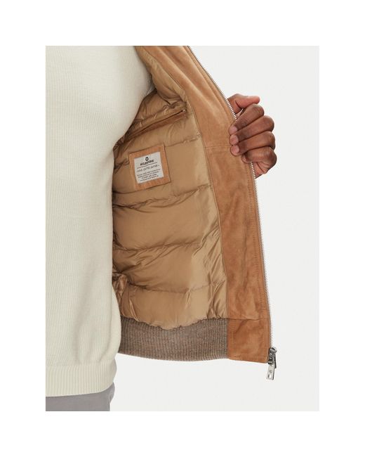 Milestone Lederjacke Msnicolas 531628 60690 Regular Fit in Natural für Herren