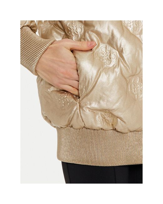 Guess Natural Jacke Aus Kunstleder Marianne W4Bl60 Wgb20 Regular Fit