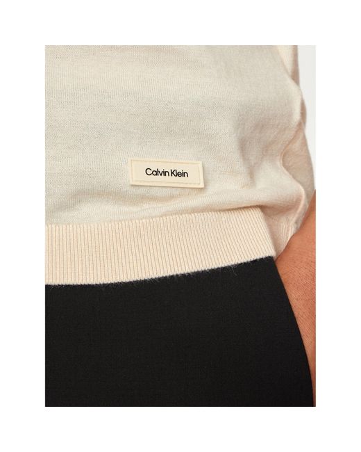 Calvin Klein Polohemd K10K113053 Regular Fit in White für Herren