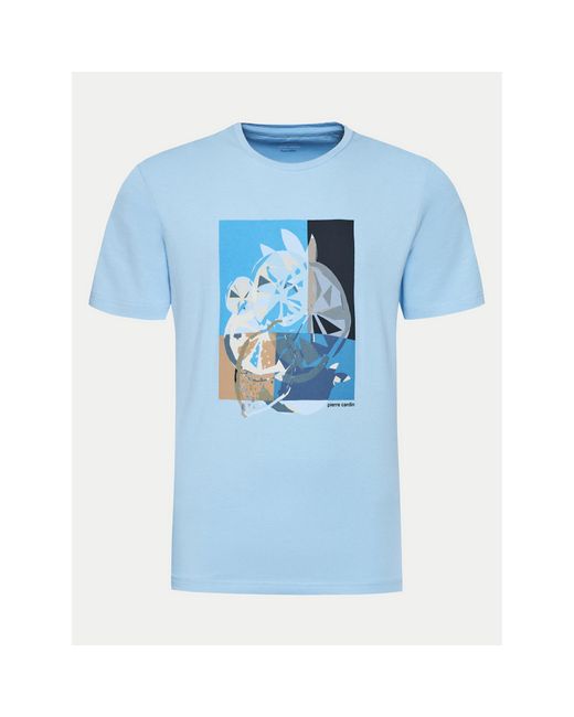 Pierre Cardin T-Shirt C5 21070.2103 Modern Fit in Blue für Herren