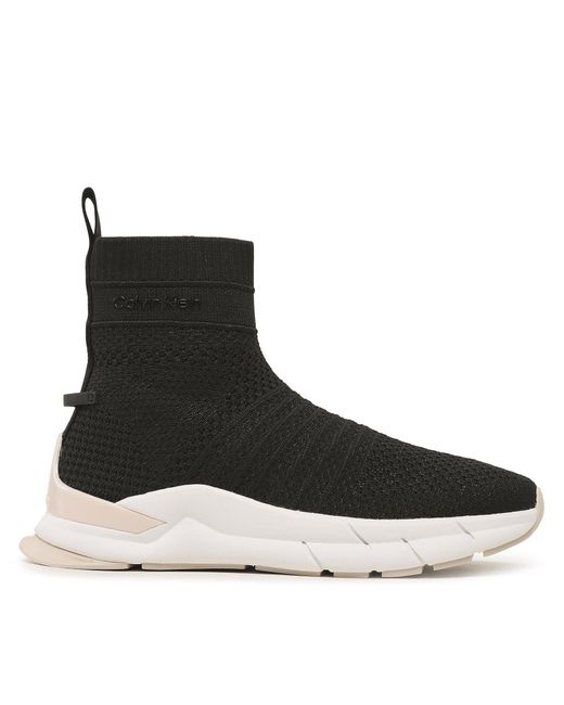 Calvin Klein Sneakers knit sock boot hw0hw01539 ck black beh