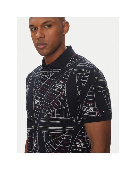 Tommy Hilfiger Poloshirt Sailing Mw0Mw39309 Regular Fit in Black für Herren