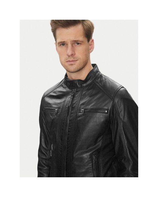 Serge Pariente Lederjacke Erico Regular Fit in Black für Herren