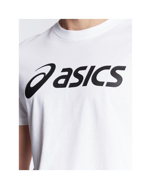 Asics T-Shirt Big Logo 2031A978 Weiß Regular Fit in White für Herren
