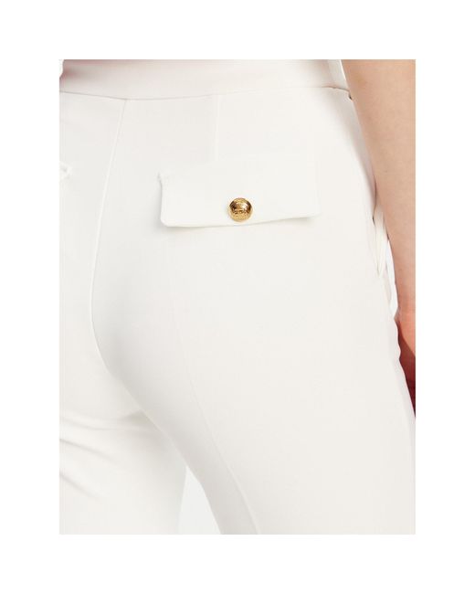 Elisabetta Franchi White Stoffhose Pa-089-51E2-V290 Regular Fit