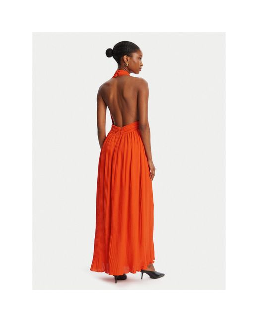 Bardot Red Abendkleid Amala Pleated Halter 60031Db Regular Fit