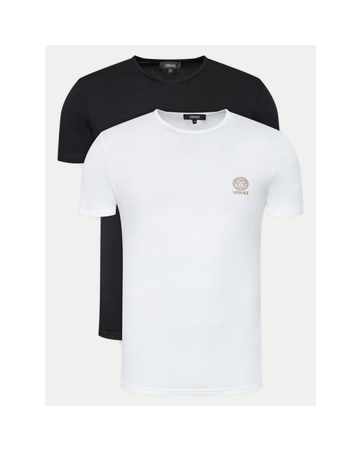 Versace 2Er-Set T-Shirts Au10193 Slim Fit in White für Herren