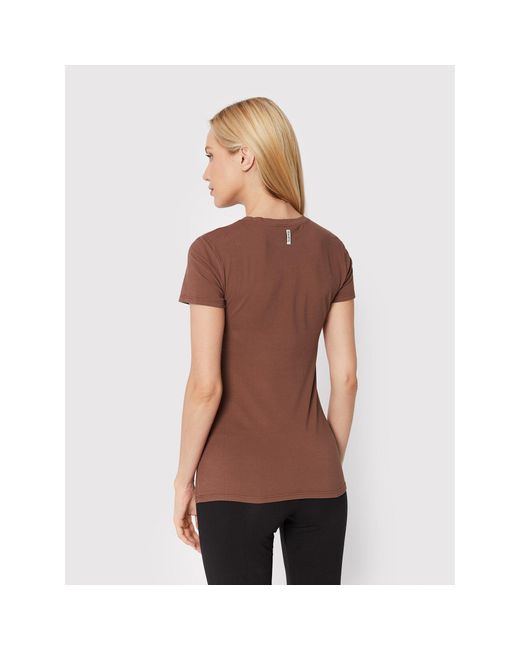 Deha Brown T-Shirt D73441 Slim Fit