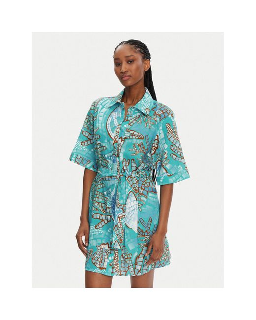 Seafolly Blue Hemdkleid La Mer 55422-Dr Regular Fit