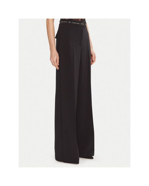Elisabetta Franchi Black Stoffhose Pa-103-56E2 Regular Fit
