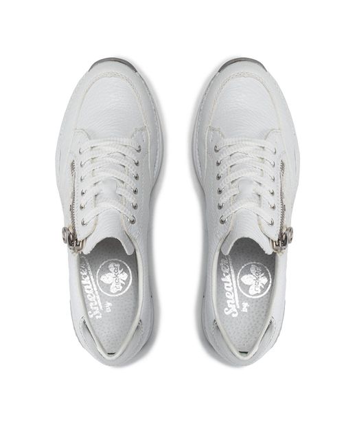 Rieker White Sneakers n4322-80 weiss
