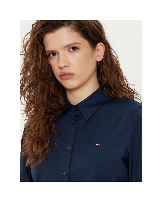 Tommy Hilfiger Hemd Ww0Ww43577 Regular Fit in Blue für Herren