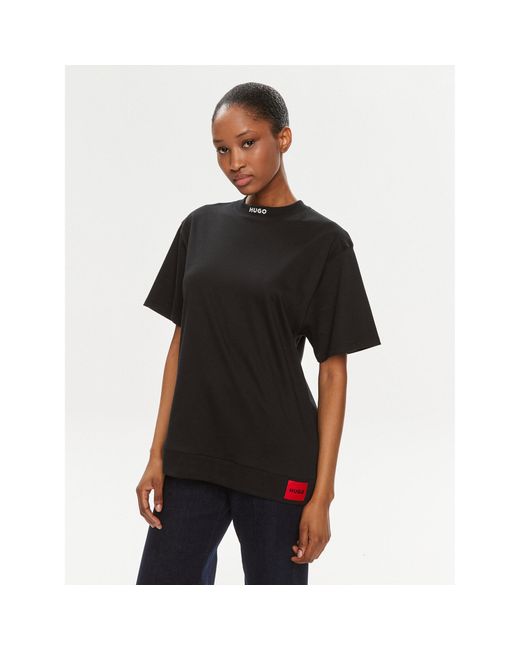 HUGO Black T-Shirt Dina 50514869 Relaxed Fit