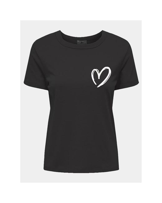 Jdy Black T-Shirt Paris 15193227 Regular Fit