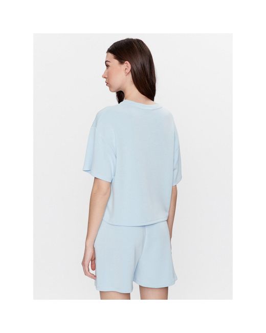 Moss Copenhagen Blue T-Shirt 17525 Basic Fit