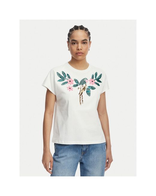 Lola Casademunt White T-Shirt Ms2615004 Regular Fit