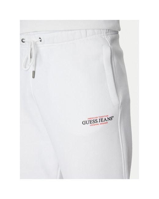 Guess Jogginghose M4Yb18 K9V31 Regular Fit in White für Herren