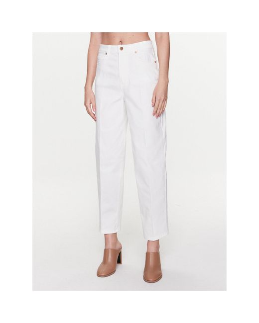 Silvian Heach White Jeans Gpp23004Je Weiß Straight Fit