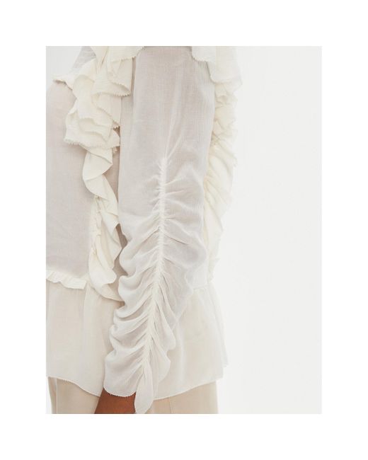 Munthe White Bluse Crisp 252100225231 Regular Fit