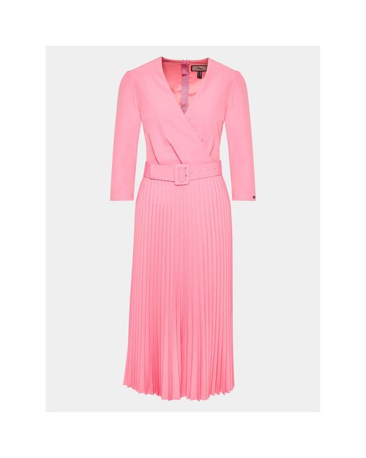 Nissa Pink Kleid Für Den Alltag Rz14011 Regular Fit