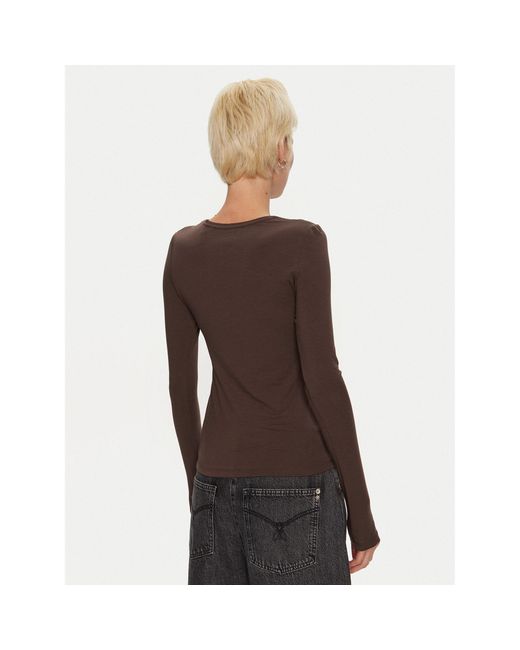 ROTATE BIRGER CHRISTENSEN Brown Bluse Zildu 113132573 Regular Fit