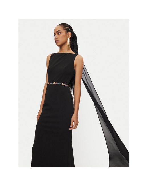 Rinascimento Black Abendkleid Cfc0120016003 Regular Fit