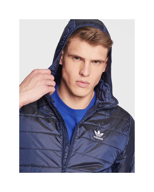 Adidas Übergangsjacke Padded Hooded Puffer Jacket Hl9210 Regular Fit in Blue für Herren