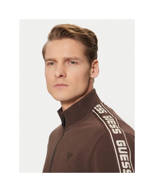 Guess Sweatshirt Z2Yq12 K6Zs1 Regular Fit in Brown für Herren