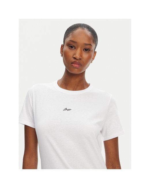 Boss White T-Shirt C_Elogo_5 50547547 Slim Fit
