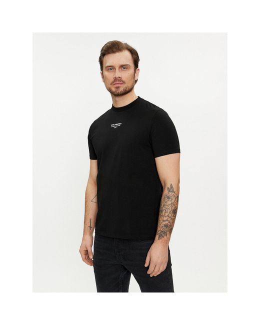 Karl Lagerfeld T-Shirt 755080 542221 Regular Fit in Black für Herren