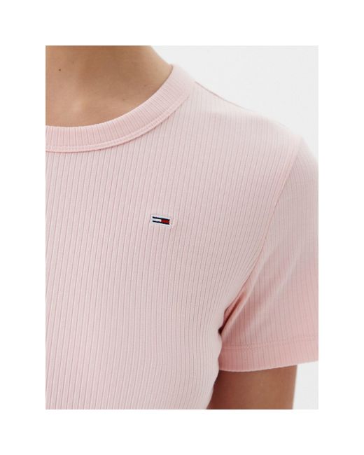 Tommy Hilfiger Pink Kleid Für Den Alltag Dw0Dw19721 Slim Fit