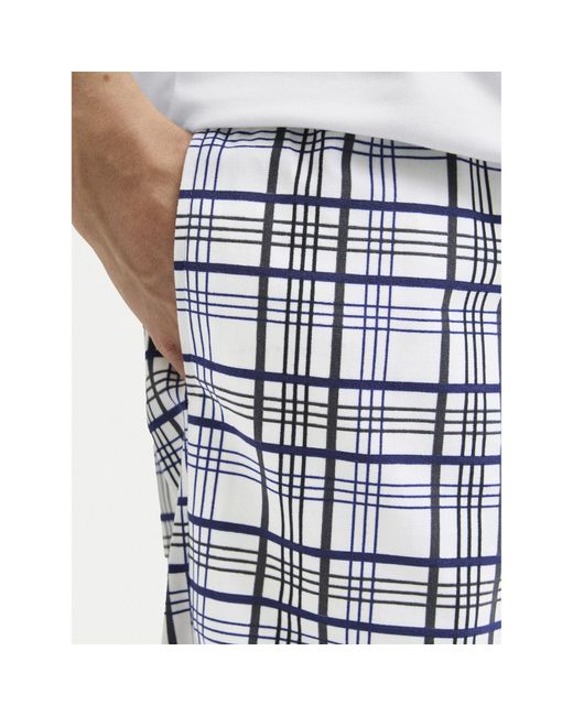 Jack & Jones Pyjama Max 12277165 Standard Fit in White für Herren