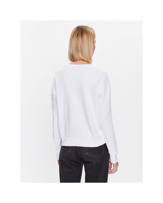 Armani Exchange White Sweatshirt 3Rym89 Yjdvz 1000 Weiß Regular Fit